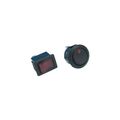 Round Illuminated Rocker Switch Red 12v 10a Universal Panel Mount Cut Out 1 2 In X 3 4 Normally Open On-off Model 16-28 