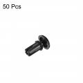 Uxcell Push Clip Rivet 3 5mm X 6mm Pcb Circuit Panel Nylon Fastener Black 50pcs