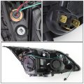Auto Dynasty Black Housing Amber Corner Projector Headlight Lamps Tool Kit Compatible With Honda Cr-v 07-11