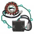 Stator Coil Regulator Rectifier Gasket Set Compatible With For Kawasaki Zx600 Ninja 600 Zx6r Zx-6r 2007-2008 Oem 21003-0049
