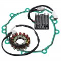 Stator Coil Regulator Rectifier Gasket Set Compatible With For Kawasaki Zx600 Ninja 600 Zx6r Zx-6r 2007-2008 Oem 21003-0049
