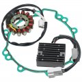 Stator Coil Regulator Rectifier Gasket Set Compatible With For Kawasaki Zx600 Ninja 600 Zx6r Zx-6r 2007-2008 Oem 21003-0049