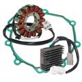 Stator Coil Regulator Rectifier Gasket Set Compatible With For Kawasaki Zx600 Ninja 600 Zx6r Zx-6r 2007-2008 Oem 21003-0049