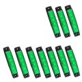Marker Lights 10pcs Side Green Kit Waterproof Surface Mounted Turn Signal Light Fit For Truck 4x4 Pickup Boats Trailer 