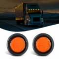 Nilight 2 5inch Round Marker Lightpcs Amber 13led Clearance Flush Mount With Plug Grommet Pigtail Hardwired Dot Compliant For 