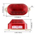 Baomain Industrial Signal Red Mini Warning Light Strobe Lamp Lte-5051 Dc 12v 2w