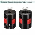 Uxcell Shaft Coupling 5mm To 9mm Bore L25xd20 Aluminum Alloy Flexible Coupler Joint For Servo Stepped Motor