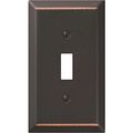 Jackson-deerfield Mfg 9az101 Antique Bronze Steel Switch Wall Plate 
