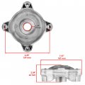 Caltric 2x Rear Wheel Hub And Brake Disc Kit Compatible With Polaris Rzr 570 2012 2013