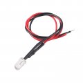 50pcs 12v 5mm Red Led Lights Pre Wired With Resistor Clear Lens Small Emitting Diodes 7 9 In Wire Lead For Diy Electronic 