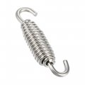 X Autohaux 6 Pcs 55mm 2 17 Motorcycle Muffler Exhaust Pipe Spring Universal Stainless Steel Silver Tone