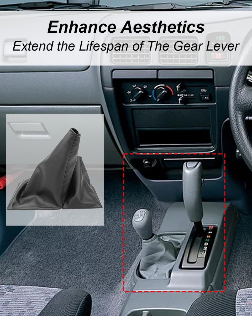 Manual Shift Boot Speed Sleeve For Toyota Tacoma 4x4 1996 2004 Black Synthetic Leather Gear Lever Cover Classic Style