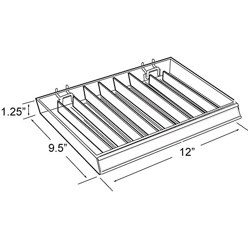 Azar Displays 225509-2pack 9-compartment Nail Polish Tray Pack Of 2