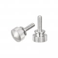 Uxcell Knurled Thumb Screws M3x10mm Brass Shoulder Bolts Grip Knobs Fasteners Nickel Plated 2pcs