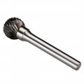 Uxcell Double Cut Tungsten Carbide Rotary File 9 16-inch Head 6mm Shank Ball Shaped
