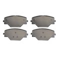 Front Disc Brake Pads For Land Rover Range Sport 2023 2024 2025 Ceramic 61 3mm 2 41in Outer Height 144 5 68in Pad Width 