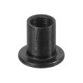 M8 T-nuts 10pcs Carbon Steel Hex Socket Head Insert Nut Screw Post Sleeve For Furniture 12mm Height Black 