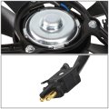 Mb3115103 Factory Style Radiator Cooling Fan Assembly For Mercedes-benz C Clk-class 1994-2003 12v Black
