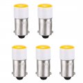 Uxcell Led Bulbs 24v Dashboard Light Yellow Ba9s Base Bulb 5pcs