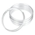 4pcs Od 70 6mm To Id 66 9mm Aluminum Alloy Car Auto Hub Centric Rings Wheel Bore Center Spacer Replacement 