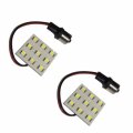 Hqrp 2-pack Ba15s Bayonet Base 9 Leds Smd 5050 Led Bulb Cool White Replacement For 93 1093 Bargman 30-78-533 Casita Rv Porch 
