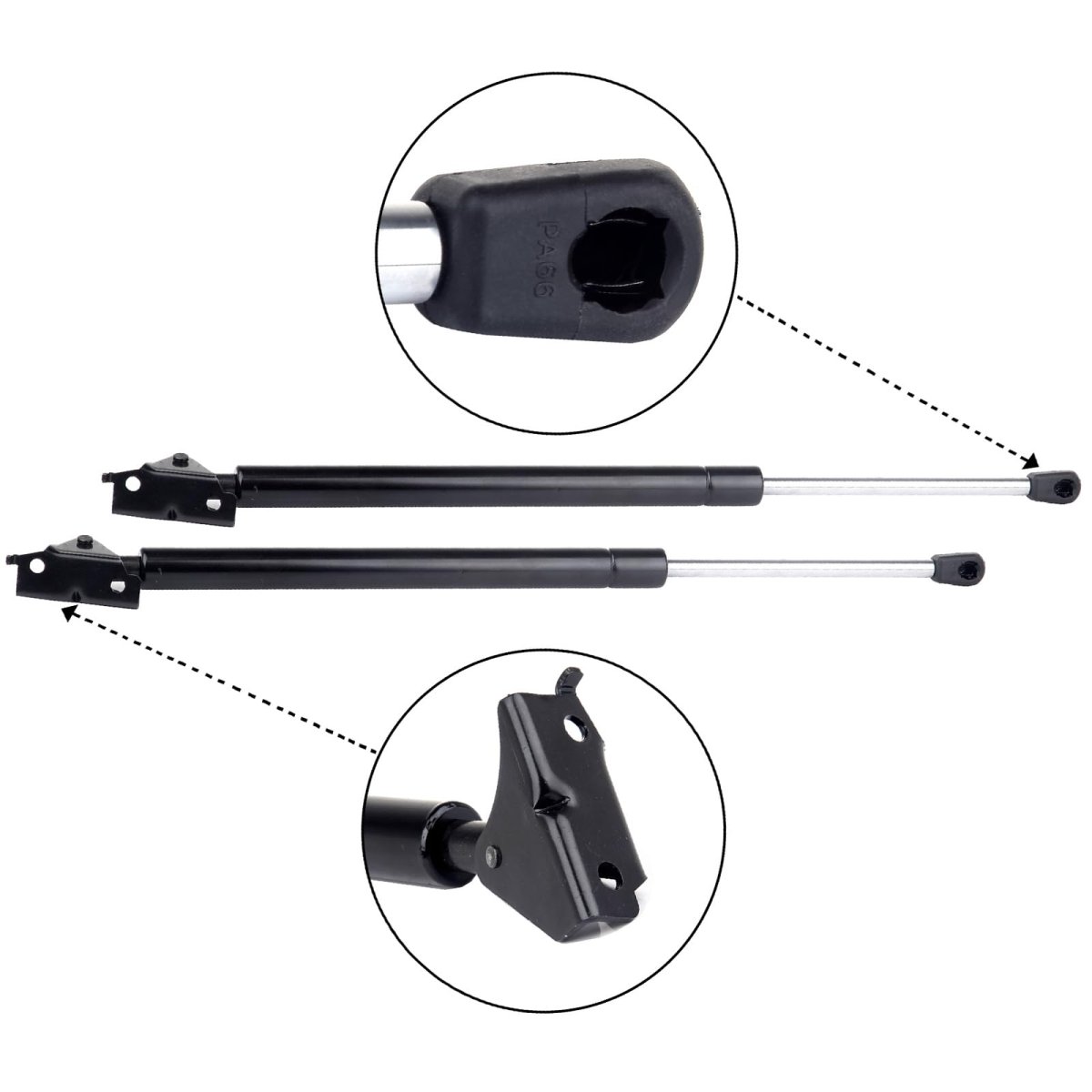 13 11 Lift Supports Gas Springs Struts Shocks 4856 4857 4856-57 4856r 4857l Strut Fit For Jeep Grand Cherokee 1993-1998