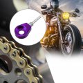 4pcs 12mm Dia Hole Purple Metal Chain Axle Adjuster Tensioner With 420 Connector Links For Motorcycle Honda Xr Crf 50 70 