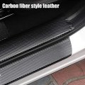 Xiter 4pcs Carbon Fiber Leather Car Door Sill Scuff Plate Guard Sills Entry Protector Trim Autoparts Accessories For Honda