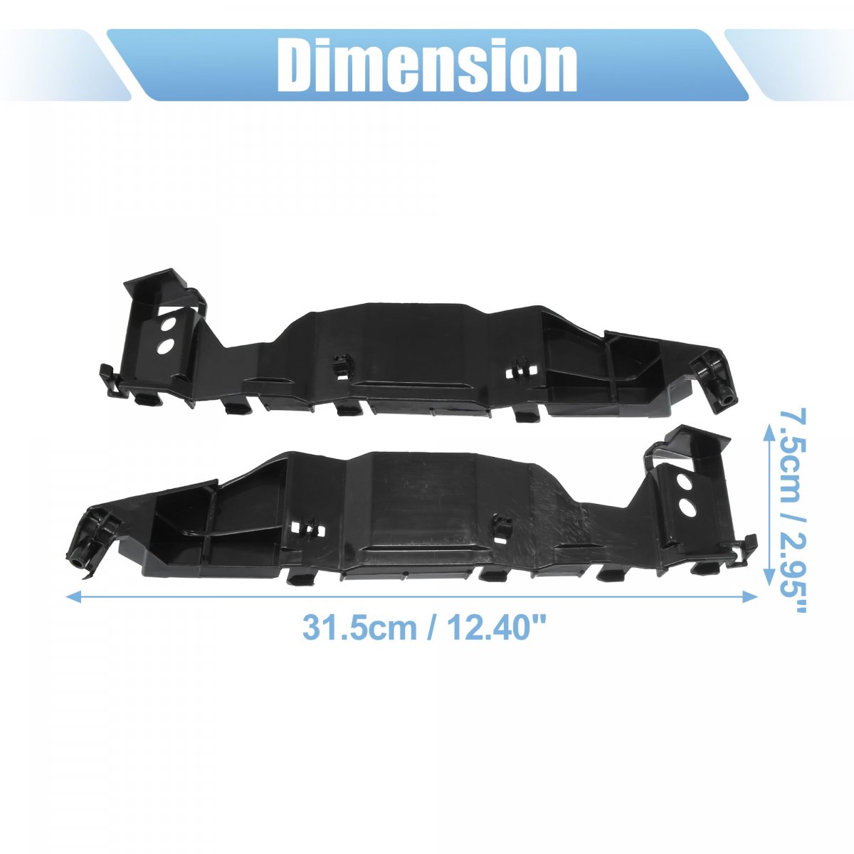 Front Bumper Mounting Support Bracket Pair 71732-63j00 71731-63j00 For Suzuki Swift 2005 To 2011 Left And Right Side Black