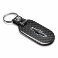 Ipick Image For Chevrolet Black Logo Real Carbon Fiber Tag Style Key Chain Keychain Official Licensed