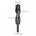 Uxcell Reduced Shank Drill Bit 25mm High Speed Steel Hss 9341 Black Oxide With 1 2 Inch Straight