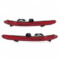 Hecasa Rear Led Bumper Tail Lights Compatible With 2018-2023 Honda Accord Reflector Lamps Left Right Pair Red Lens