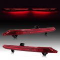 Hecasa Rear Led Bumper Tail Lights For 2018-2023 Honda Accord Reflector Lamps Left Right Pair Red Lens