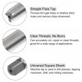 Uxcell 3pcs Tap And Die Set 3 8-24 Unf Thread Roundpinging Tool Tap Kit For Nut Screw Bolt Thread Repair