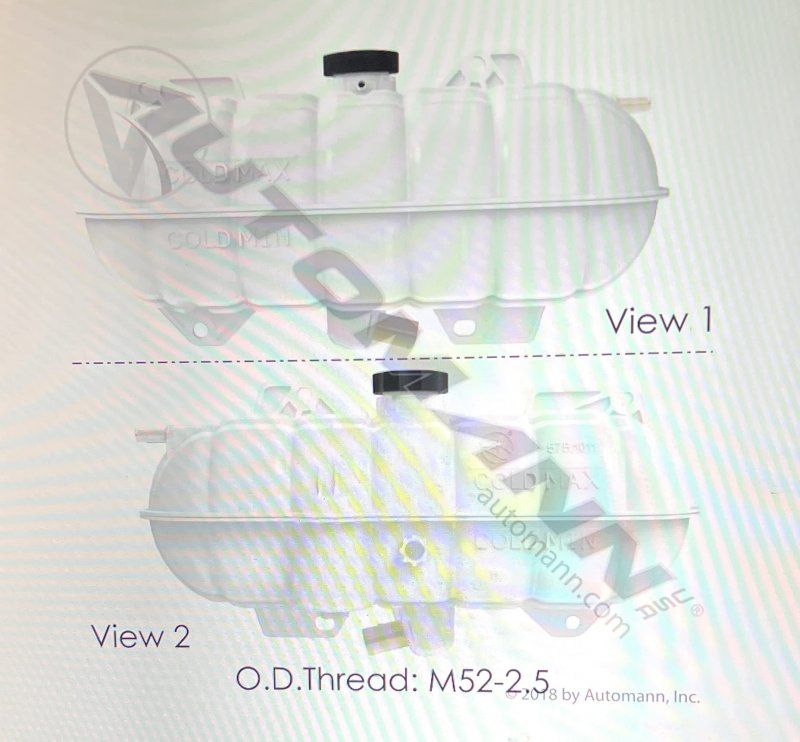 Automann 575 1011 Coolant Reservoir For Freightliner