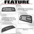 Hecasa Gloss Black Grille W Replacement Shell Packaged Compatible With 2009-2012 Ram 1500 Models