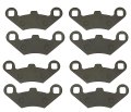 Front And Rear Brake Pads For Polaris Sportsman 400 Ho 4x4 2008 2009 2010 2011