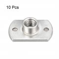 Uxcell Weld Nuts M6 Tab Base Unc Carbon Steel Machine Screw 2 Projection Silver 10pcs