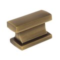 Cosmas 5 Pack 701bab Brushed Antique Brass Contemporary Cabinet Hardware Knob 1-7 16 Length 