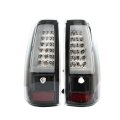 Tail Light Assemblies For Silverado 1500 2500 2003-2006 Red And Clear Lens Rear Brake Lamps Driver Passenger Side Pair