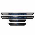 Ipick Image For Ford New Bronco In Blue Real Carbon Fiber 4 Pcs Universal Door Sill Step Protector Guard Decal Plates