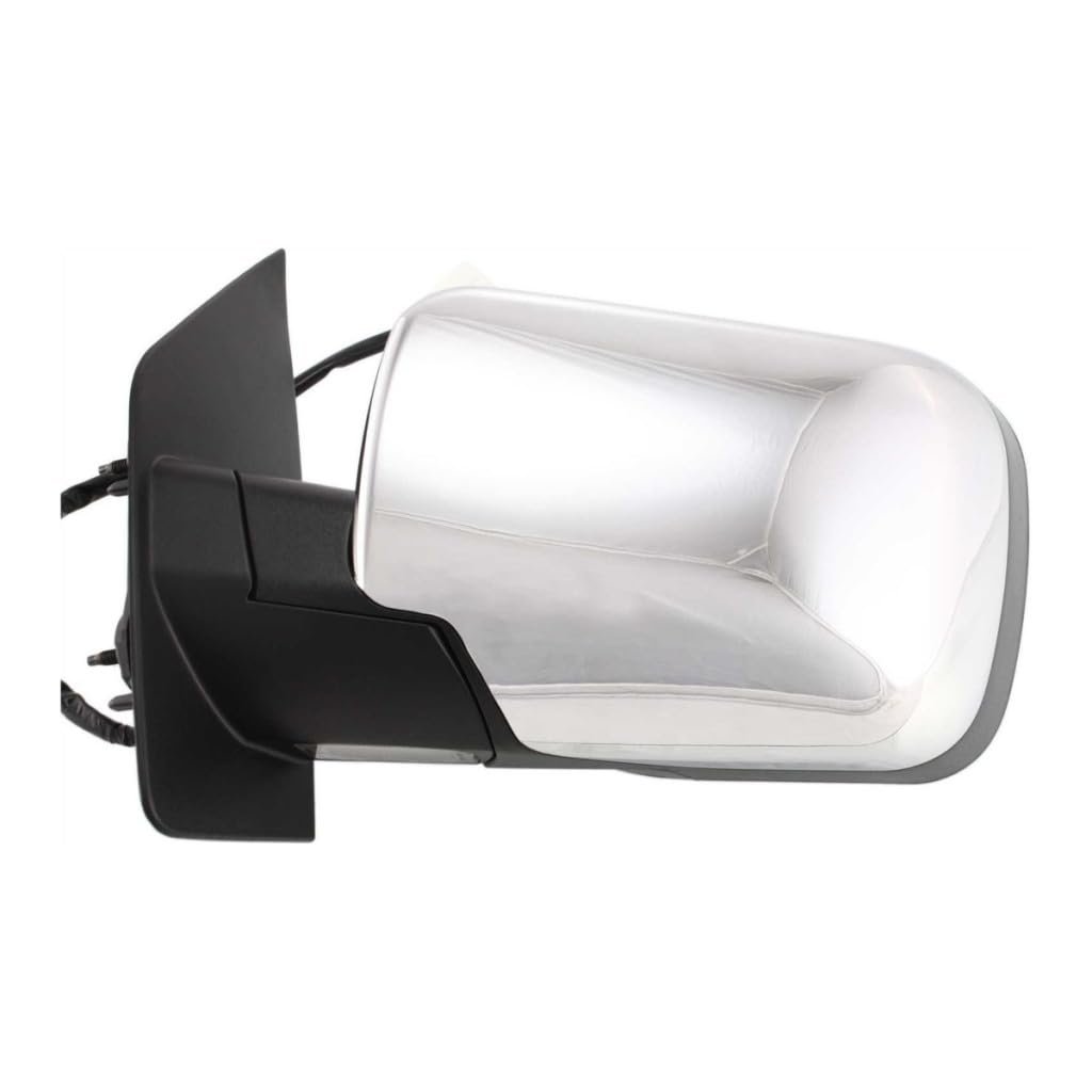 Driver Side Door Mirror For 2005 Nissan Armada Black Standard Replacement Ni1320173 And 96302zc60a