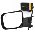 Driver Side Door Mirror For 2005 Nissan Armada Black Standard Replacement Ni1320173 And 96302zc60a