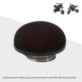 Universal 38mm 2-stroke Engine Mini Circular Sponge Black Air Filter Replacement For Pocket Bike Moto Scooter
