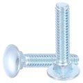 12pcs 1 4 -20x1-1 2 Carbon Steel Round Head Square Neck Screws Bolt Screw For Fastening Accessories Silver 
