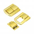 Uxcell 4pcs Toggle Catch Lock 1 69 X 26 Lxw Zinc Alloy Hasp Latch Clasp For Jewelry Box Wooden Case Toolbox Gold