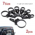 Qiilu Mounting Brackets For Led Light Bar 2pcs Car Truck Off-road Atv Mounts Bracket Mini Clamp Kits Tube Roof Roll Cage Holder
