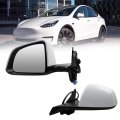 Dasbecan Side Rear View Mirror For 2020-2024 Tesla Model Y Power Heated Folding With Memory Left Driver 1594111-00-c 159411100c 