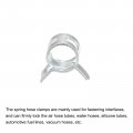 Uxcell 10pcs 7mm Spring Band Type Action Fuel Silicone Vacuum Hose Pipe Clamp Low Pressure Air Clip Zinc Plated