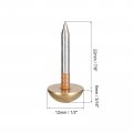 Uxcell Upholstery Tacks 10pcs 1 2 Inch Brass Furniture Nails Decorative Thumb Tack Push Pins For Diy Gold